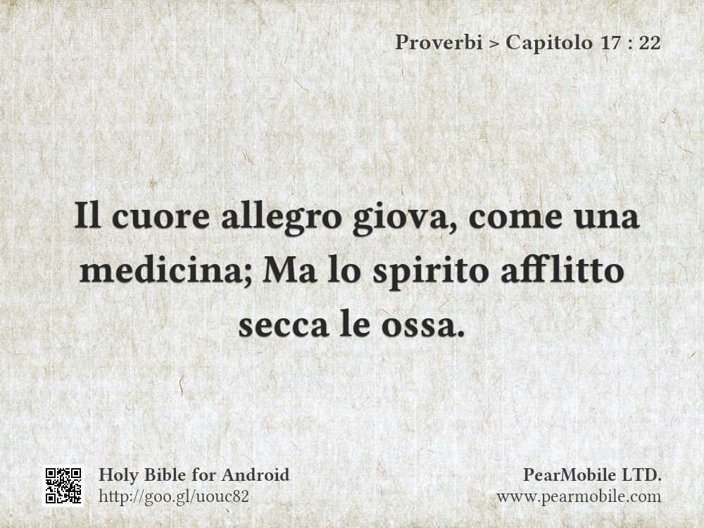 Proverbi, Capitolo 17:22
